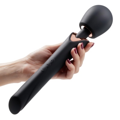 Masażer typu wand Holly 30 cm, czarny - 1