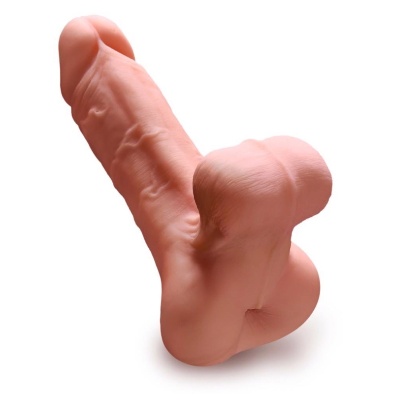 PDX Male Reach Around Stroker – dwufunkcyjny masturbator męski z TPE o długości całkowitej 24,1 cm - 3