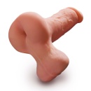PDX Male Reach Around Stroker – dwufunkcyjny masturbator męski z TPE o długości całkowitej 24,1 cm - 4