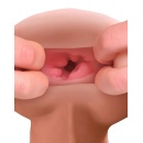 PDX Male Reach Around Stroker – dwufunkcyjny masturbator męski z TPE o długości całkowitej 24,1 cm - 6