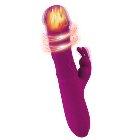 Wibrator króliczek Fantasy z funkcją grzania do 40°C i 10 trybami wibracji, 22,5 cm - 5