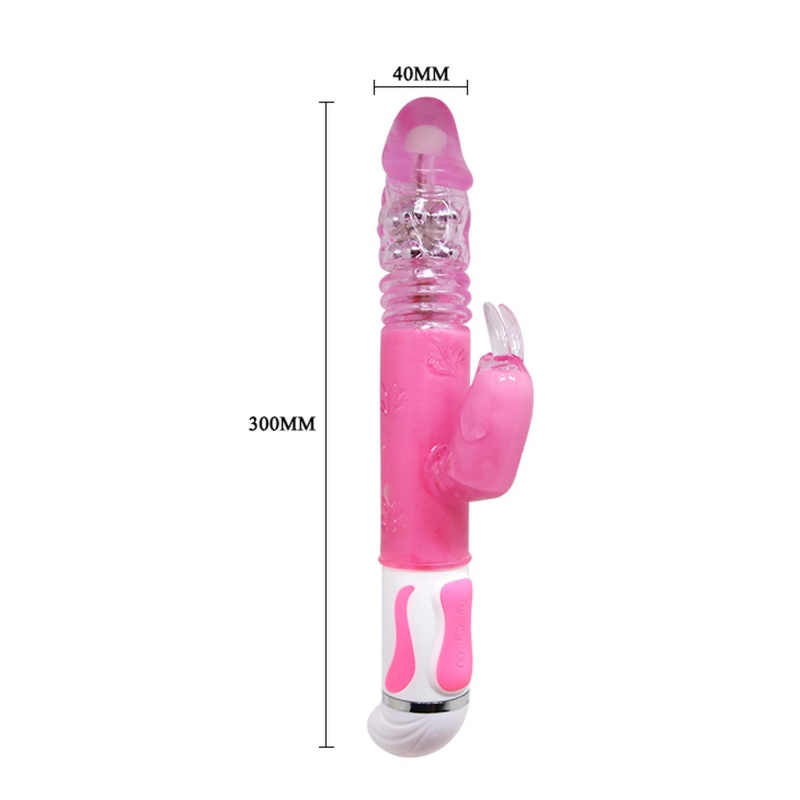 Wibrator króliczek FASCINATION - 12 funkcji wibracji, 4 rotacje i ruch posuwisto-zwrotny - 4