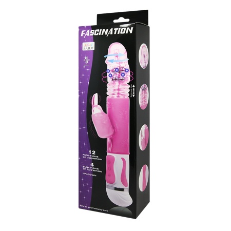 Wibrator króliczek FASCINATION - 12 funkcji wibracji, 4 rotacje i ruch posuwisto-zwrotny - 7