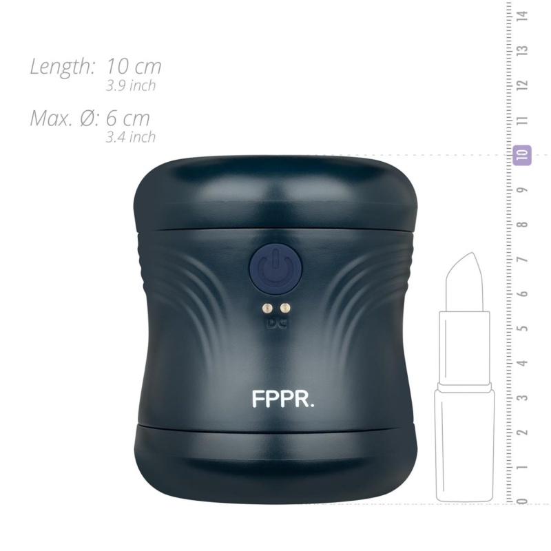 FPPR. - 2 Sided Vibrating Masturbator Blue - 6