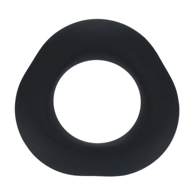 Ergo Liquid Silicone Cockring - Black - 1