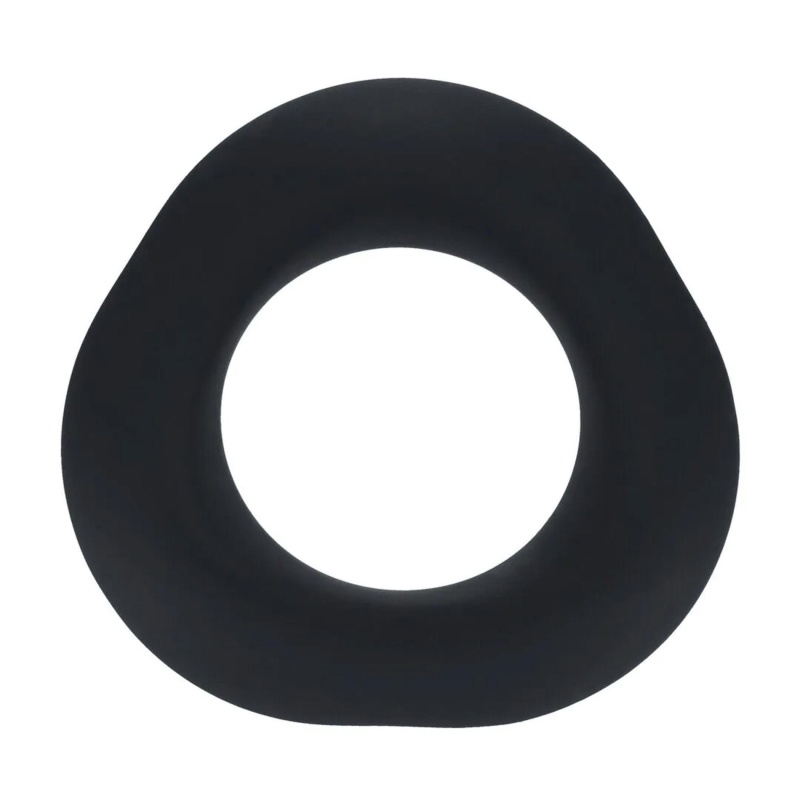 Ergo Liquid Silicone Cockring - Black - 1