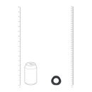 Ergo Liquid Silicone Cockring - Black - 6
