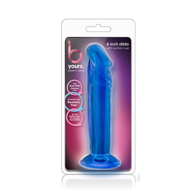 Dildo Sweet N' Small 6'' z przyssawką i realistyczną fakturą żył, 15,2 cm - 1