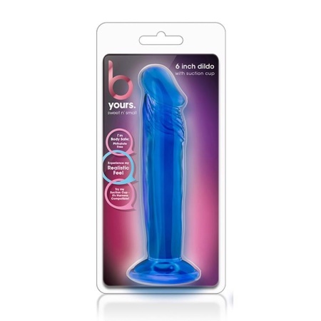 Dildo Sweet N' Small 6'' z przyssawką i realistyczną fakturą żył, 15,2 cm - 1