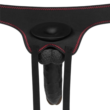 Zestaw strapon wibrujący Easy 21,5 cm – czarny - 9