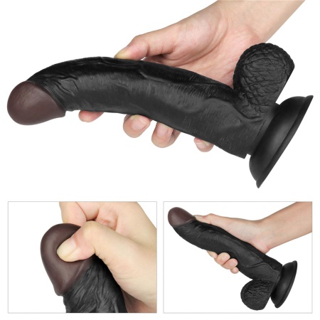 Zestaw strapon wibrujący Easy 21,5 cm – czarny - 11