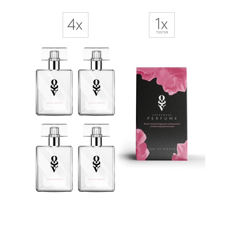 Zestaw Tester + 4 Perfumy Floral-woody 30 ml - 1