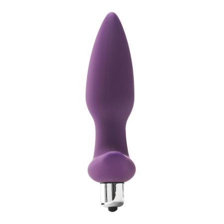 Wibrator analny 10 Functions Purple - gładki silikon, 10 rytmów wibracji, 14 × 3,5 cm - 4