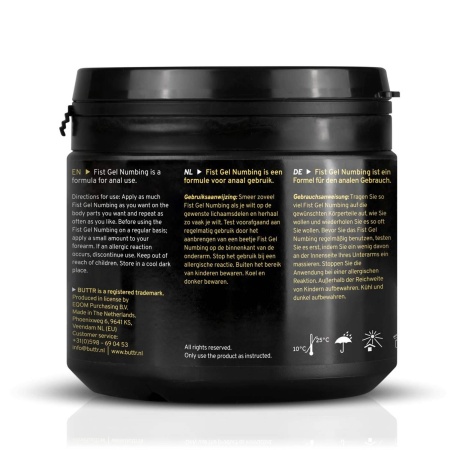 BUTTR - Fisting Gel Numbing - 500 ml - 5