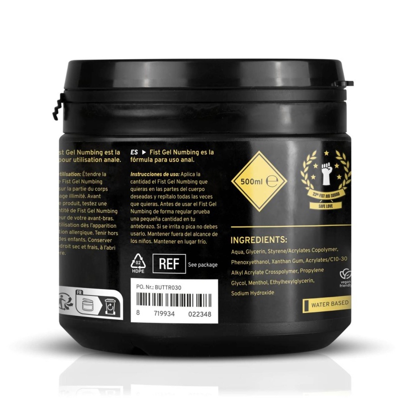BUTTR - Fisting Gel Numbing - 500 ml - 6