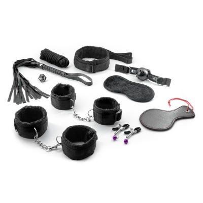 Zestaw do bondage Master & Commander 11-elementowy czarny - 1