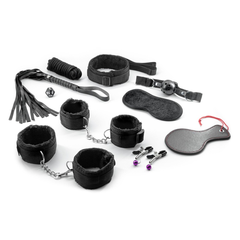 Zestaw do bondage Master & Commander 11-elementowy czarny - 1
