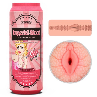 Masturbator Pleasure Brew Imperial Stout 19,6 cm – TPE, teksturowany kanał - 1