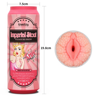 Masturbator Pleasure Brew Imperial Stout 19,6 cm – TPE, teksturowany kanał - 1 2
