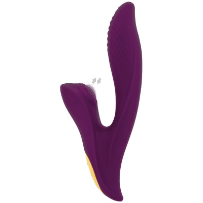 Wibrator Athena Tapping Sensation 20,5 cm z podwójnym silnikiem - 1
