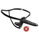 Double Penetrix Strap-On – regulowany pas z podwójnym dildo 10 cm i 15 cm o średnicy 2,6 cm - 2
