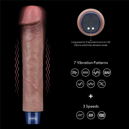 Wibrator Real Softee 22,9 cm Różowy - 10