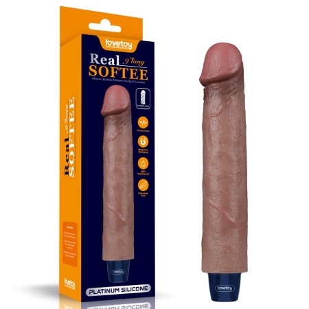 Wibrator Real Softee 22,9 cm Różowy - 14