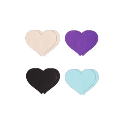 PRETTY PASTIES HEART I ASSORTED 4 PAIR - 1 2