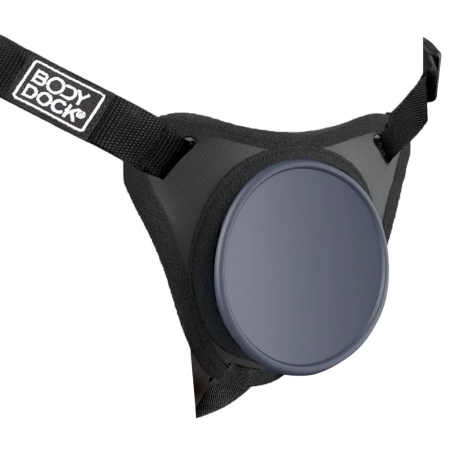 Body Dock Elite – uprząż strap-on z patentowaną płytą dokującą i mocowaniem ssącym 8,6 cm - 4