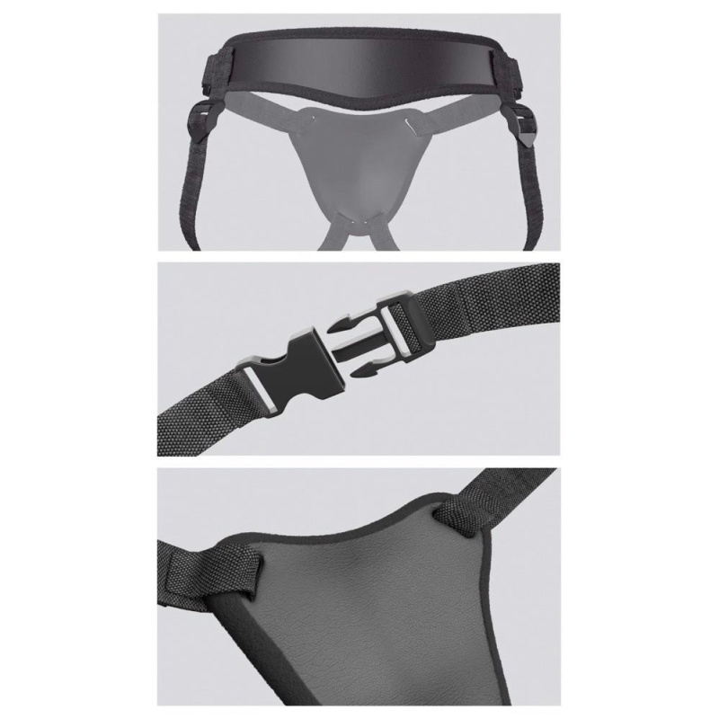Body Dock Elite – uprząż strap-on z patentowaną płytą dokującą i mocowaniem ssącym 8,6 cm - 5