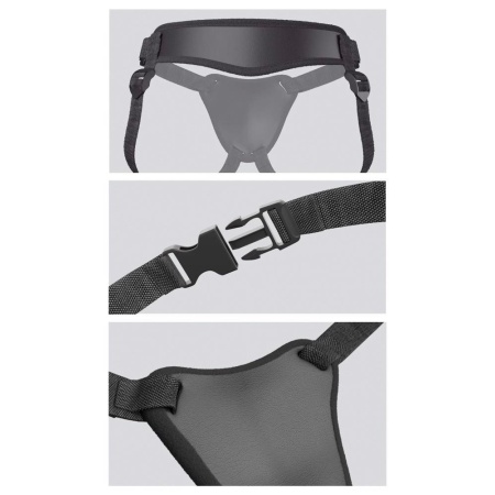 Body Dock Elite – uprząż strap-on z patentowaną płytą dokującą i mocowaniem ssącym 8,6 cm - 5