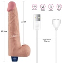 Wibrator dildo Real Softee 26,5 cm (Flesh) - 2