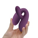 Rosolyn Purple - wibrator króliczek z podwójną stymulacją, dwa silniki, 19 cm - 3