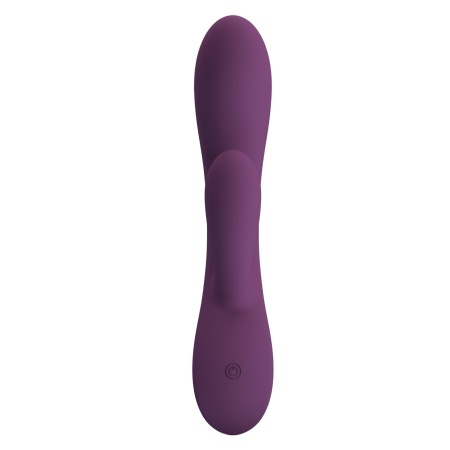 Rosolyn Purple - wibrator króliczek z podwójną stymulacją, dwa silniki, 19 cm - 4
