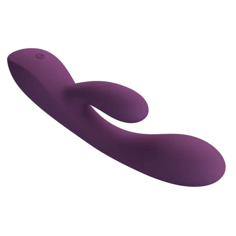 Rosolyn Purple - wibrator króliczek z podwójną stymulacją, dwa silniki, 19 cm - 6