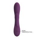 Rosolyn Purple - wibrator króliczek z podwójną stymulacją, dwa silniki, 19 cm - 8