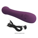 Rosolyn Purple - wibrator króliczek z podwójną stymulacją, dwa silniki, 19 cm - 9