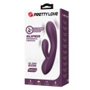 Rosolyn Purple - wibrator króliczek z podwójną stymulacją, dwa silniki, 19 cm - 10