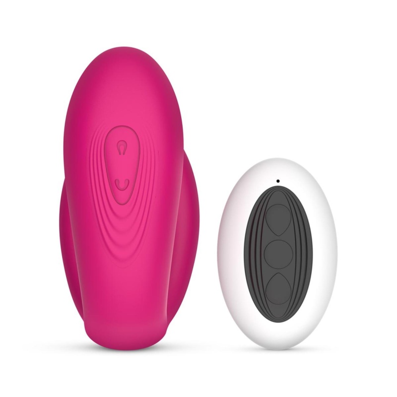 Wibrator dla par Teazers Couple Vibrator z pilotem zdalnego sterowania - silikonowy stymulator U-kształtny z trzema końcówkami w - 3