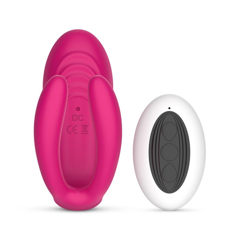 Wibrator dla par Teazers Couple Vibrator z pilotem zdalnego sterowania - silikonowy stymulator U-kształtny z trzema końcówkami w - 5