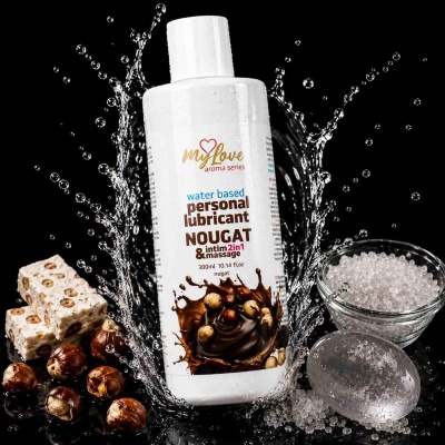 Lubrykant i żel do masażu 2w1 Aroma Series Nougat 300ml - 1 2