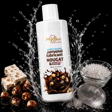 Lubrykant i żel do masażu 2w1 Aroma Series Nougat 300ml - 2
