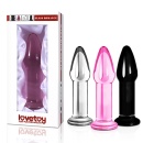 Szklane dildo Glass Romance Black 12,7 cm, kolor czarny - 1