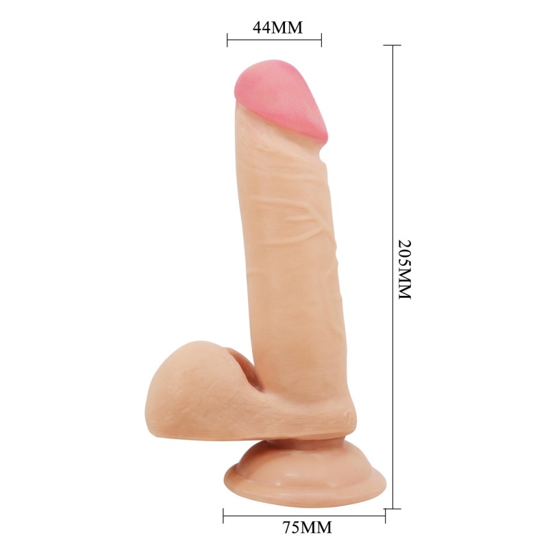 Dildo Sliding Skin 8.1'' z ruchomą skórą i przyssawką (20,5 cm) - 10