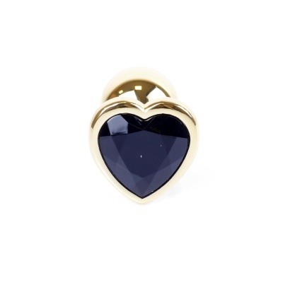 MyLove Toys - Jewellery Gold  Heart PLUG- Black - 1