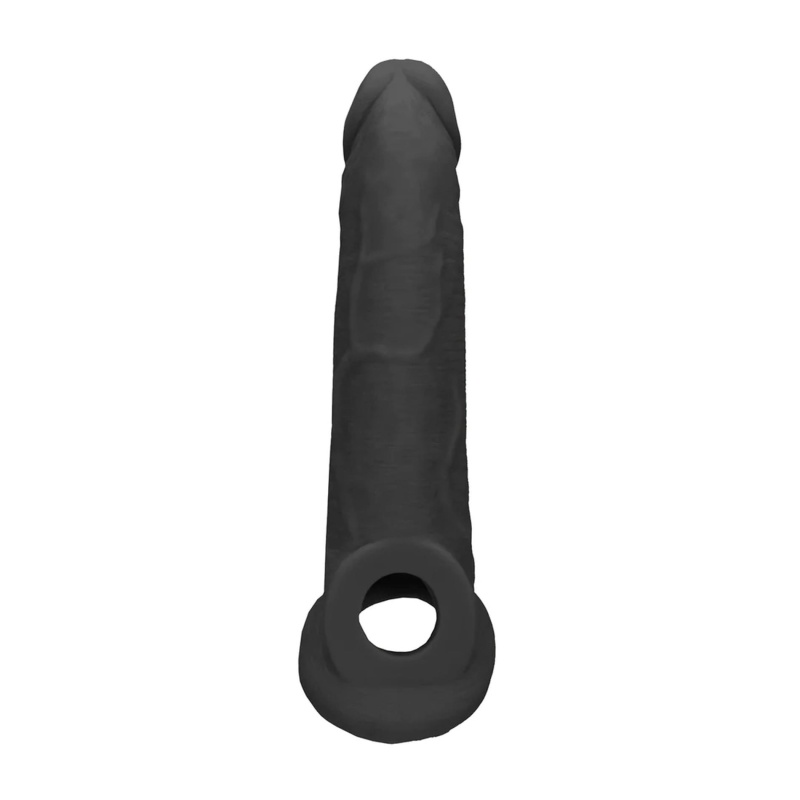 Nakładka przedłużająca na penisa SHOTS RealRock Penis Sheath Skin TPE, bezbateryjna, 19,8 cm, średnica 5,9 cm - 3