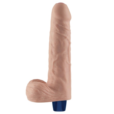 Wibrator dildo Real Softee 23 cm TPE 10 trybów wibracji nude - 5