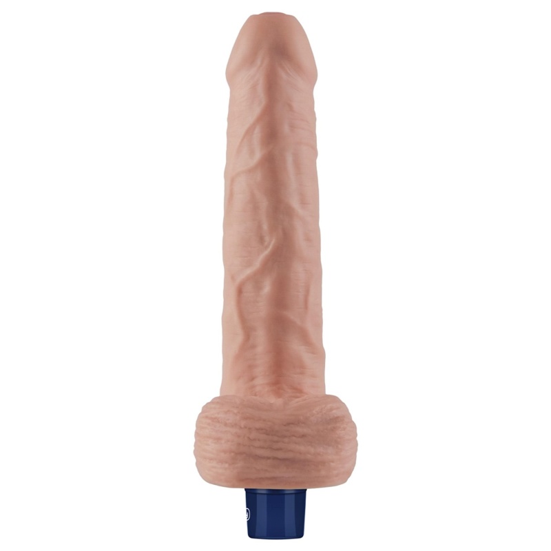Wibrator dildo Real Softee 23 cm TPE 10 trybów wibracji nude - 7