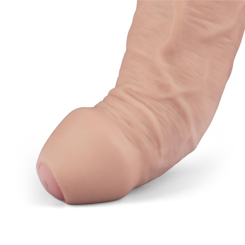 Wibrator dildo Real Softee 23 cm TPE 10 trybów wibracji nude - 10