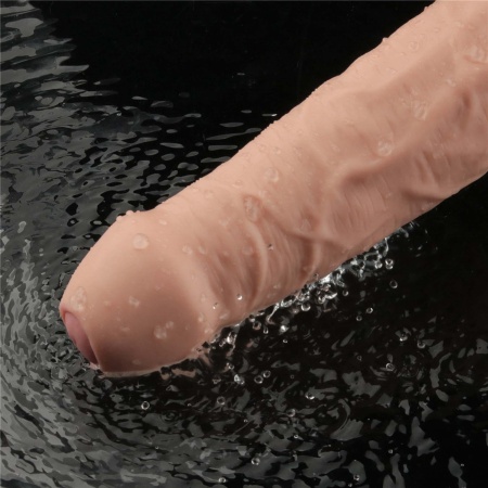 Wibrator dildo Real Softee 23 cm TPE 10 trybów wibracji nude - 13